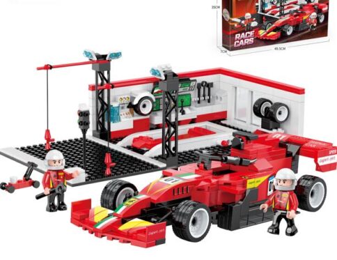 Pit Stop Car Block Set
