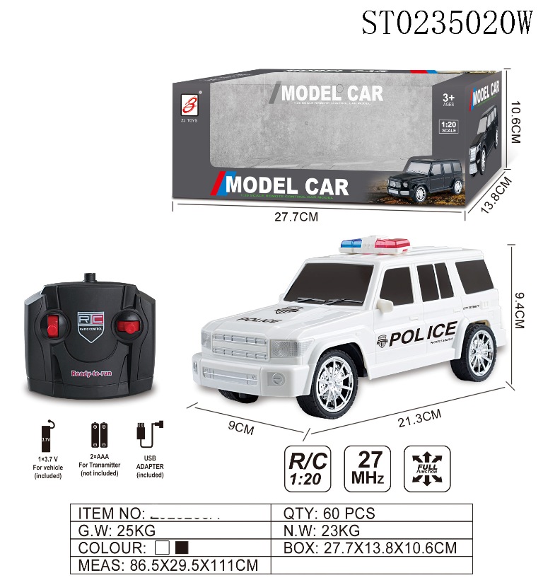 Rc Police Car Function W Usb